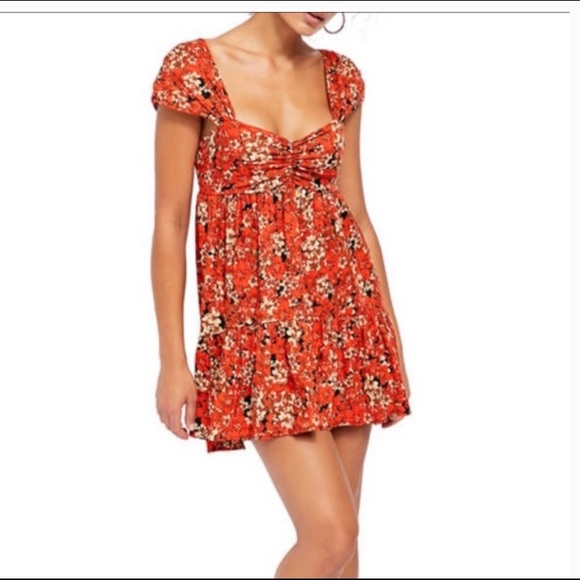 NWT Free People floral summer dress size large - Picture 1 of 5